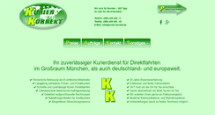 Desktop Screenshot of kurier-korrekt.de
